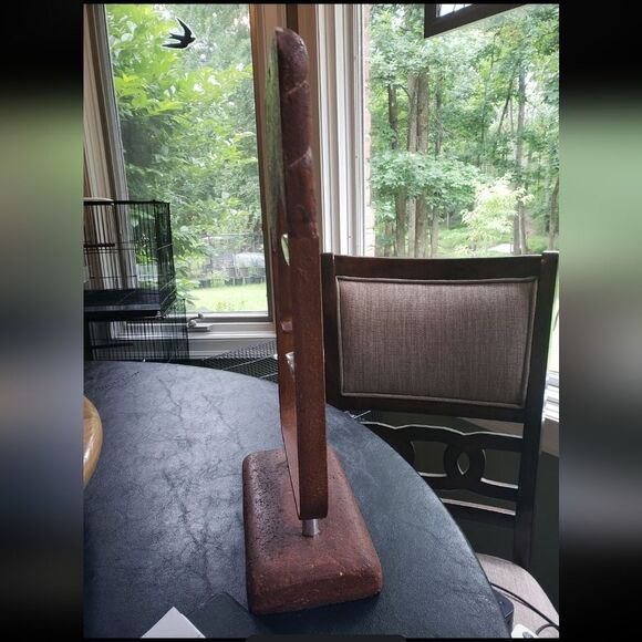 Stone & Metal Face Sculpture - Picture 5 of 8